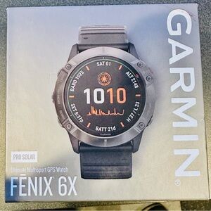 Gently used Garmin Fenix 6x pro solar